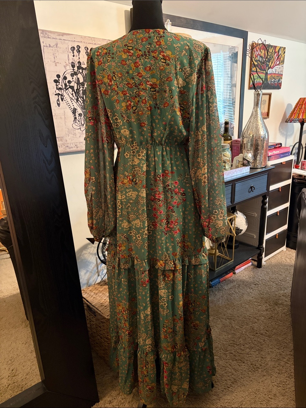 Baltic Born Bowman Green Floral Maxi Dress - Picture 2 of 10
